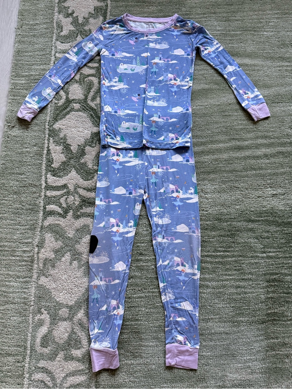 Little Sleepies pjs figure skaters 3T